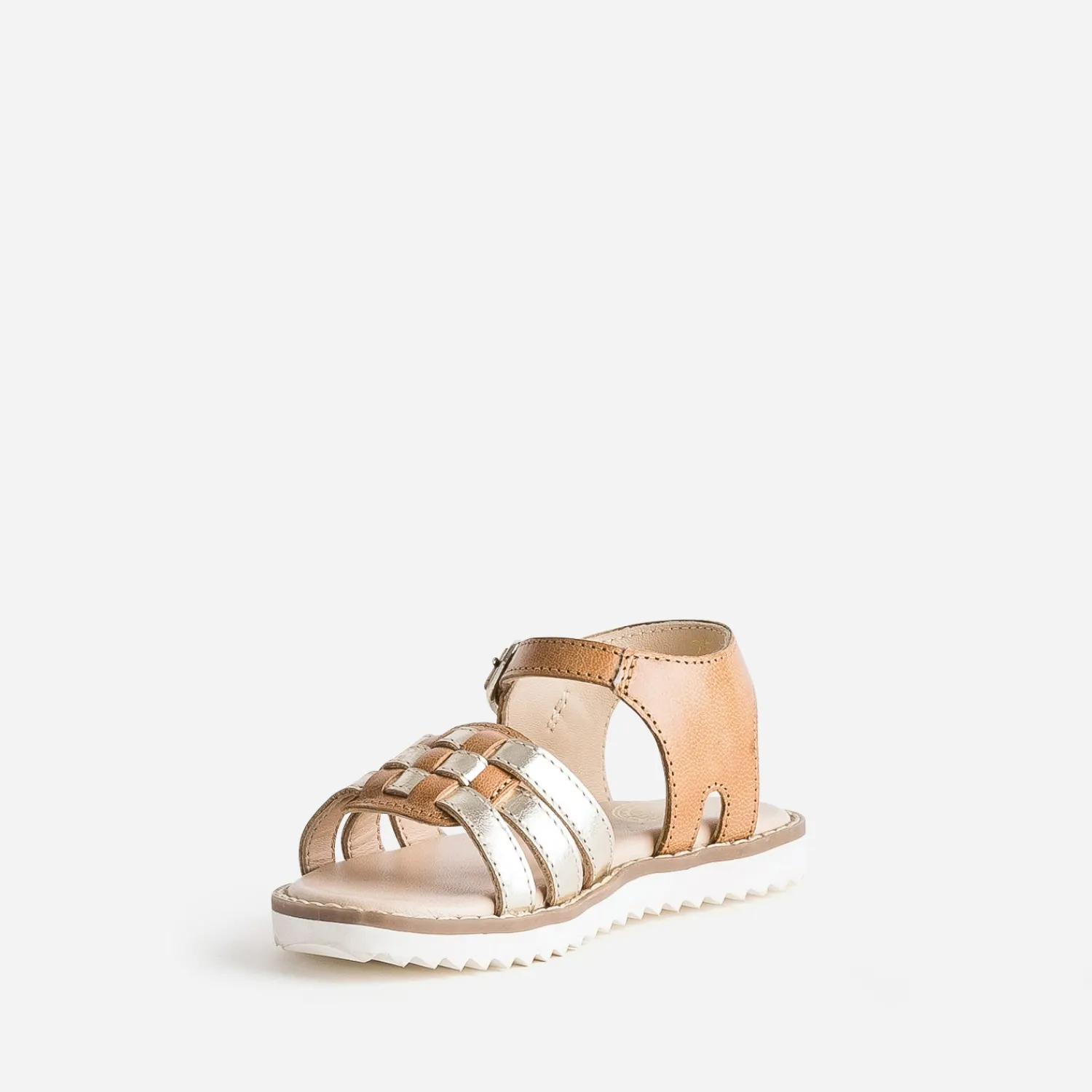 Buggy Sandales^Sandale camel et dorée cuir COGNAC