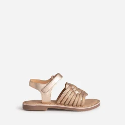 Buggy Sandales^Sandale cuivrée cuir avec tressage ROSE