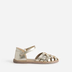 Buggy Sandales^Sandale dé cuir brides tressées OR