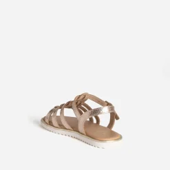 Buggy Sandales^Sandale dée cuir froissé OR