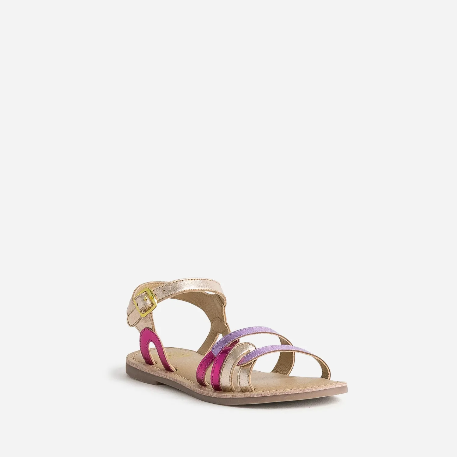 Buggy Sandales^Sandale en cuir métallisé ROSE