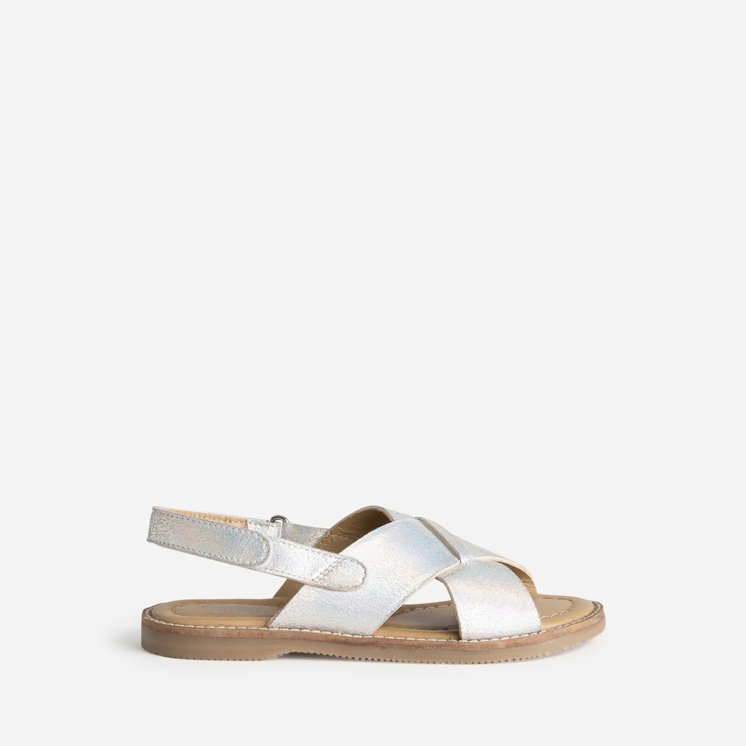 Buggy Sandales^Sandale gris iridescent cuir ARGENT