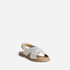 Buggy Sandales^Sandale gris iridescent cuir ARGENT
