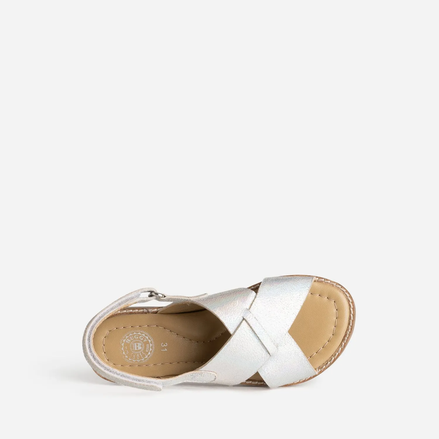 Buggy Sandales^Sandale gris iridescent cuir ARGENT