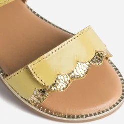 Buggy Sandales^Sandale en cuir verni JAUNE