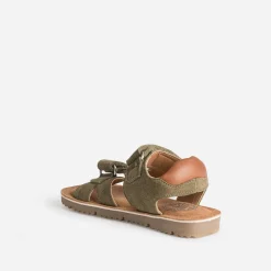 Buggy Sandales^Sandale cuir velours KAKI