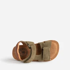 Buggy Sandales^Sandale cuir velours KAKI