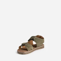 Buggy Sandales^Sandale cuir velours KAKI