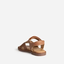 Buggy Sandales^Sandale marron cuir ajouré CAMEL