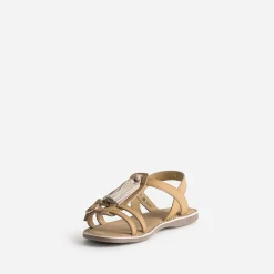 Buggy Sandales^Sandale marron cuir pampilles amovibles MARRON CLAIR