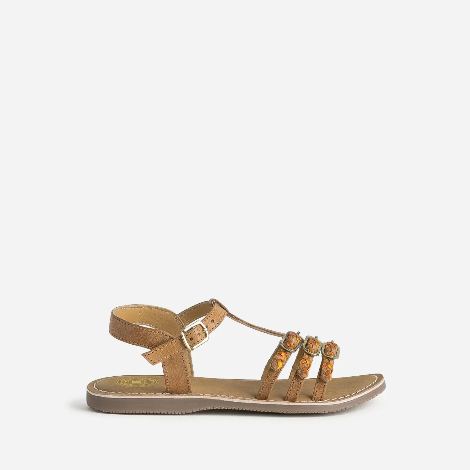 Buggy Sandales^Sandale en cuir brides tressées MARRON