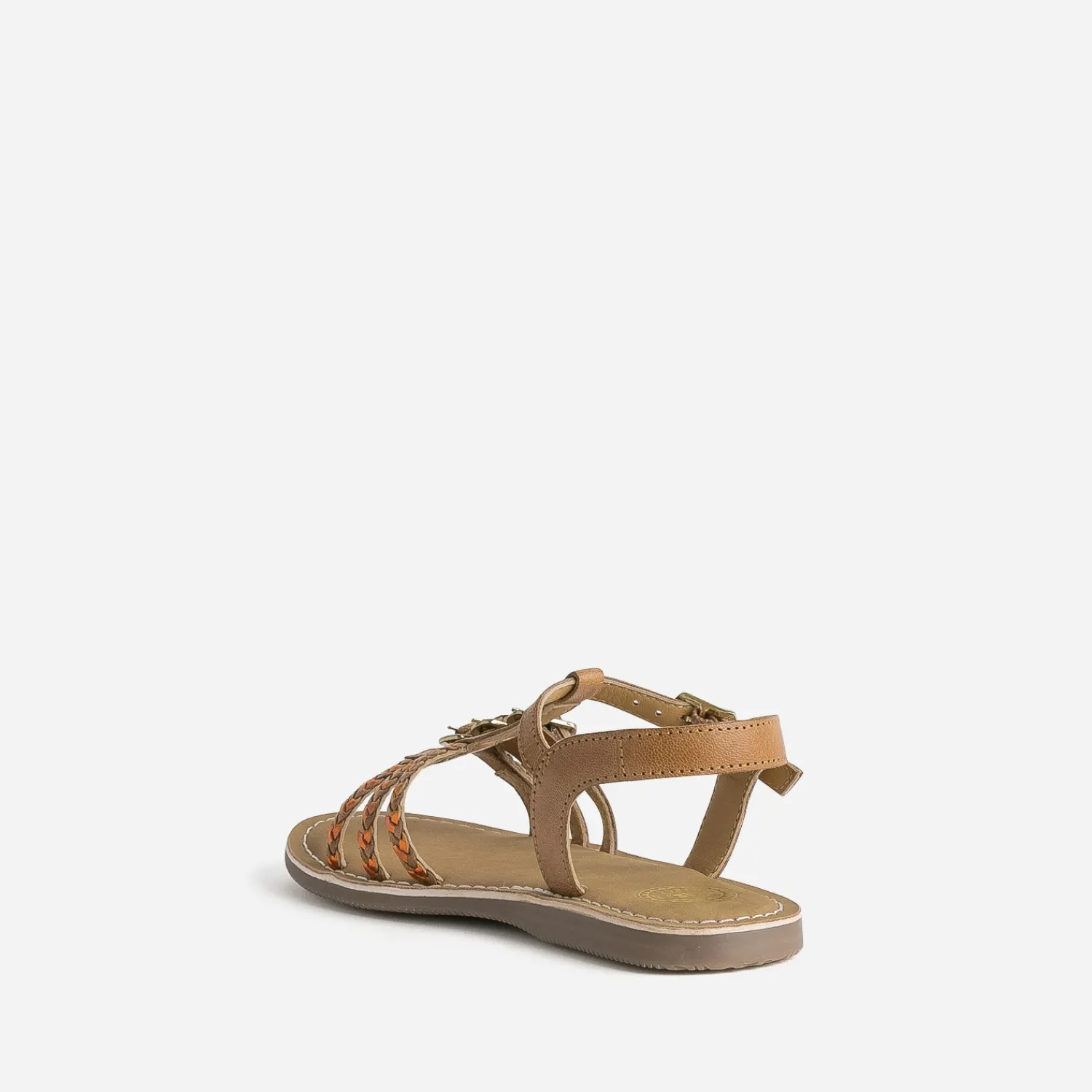 Buggy Sandales^Sandale en cuir brides tressées MARRON