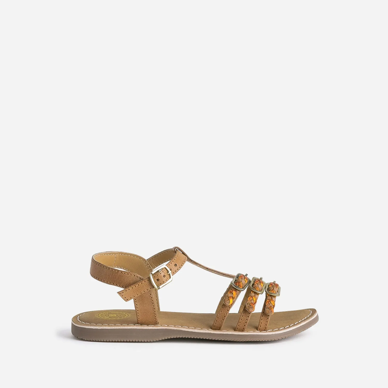 Buggy Sandales^Sandale en cuir brides tressées MARRON