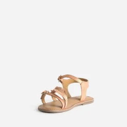 Buggy Sandales^Sandale cuir velours avec feuilles ORANGE
