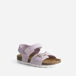 Buggy Sandales^Sandale parme cuir velours VIOLET
