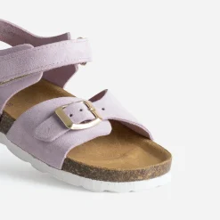 Buggy Sandales^Sandale parme cuir velours VIOLET