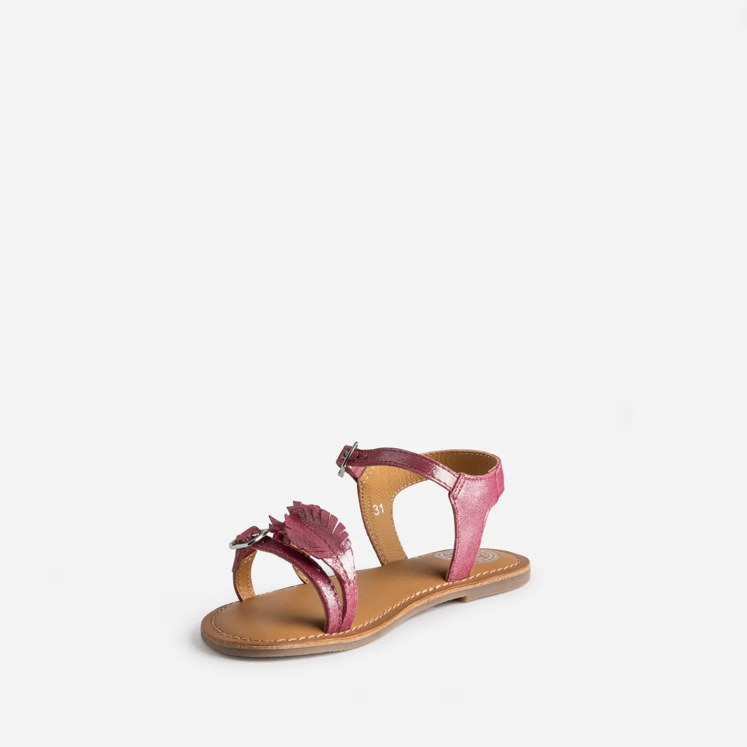 Buggy Sandales^Sandale cuir velours avec feuilles ROSE