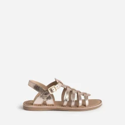 Buggy Sandales^Sandale rose cuivré en cuir OR