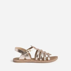 Buggy Sandales^Sandale rose cuivré en cuir OR