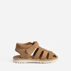Buggy Sandales^Sandale camel cuir velours COGNAC
