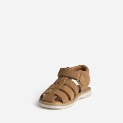 Buggy Sandales^Sandale camel cuir velours COGNAC