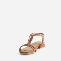 Eram Sandales^Sandale brides entrelacées COGNAC