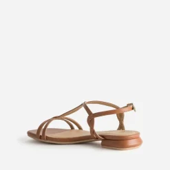 Eram Sandales^Sandale brides entrelacées COGNAC