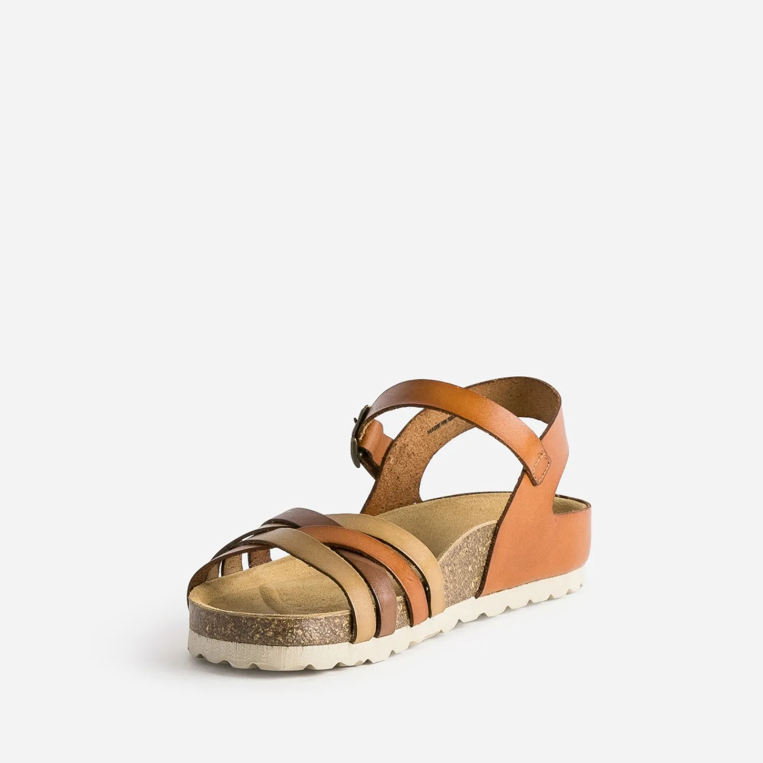 Eram Sandales^Sandale en cuir COGNAC