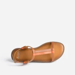Eram Sandales^Sandale cognac et en cuir ORANGE