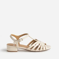 Eram Sandales^Sandale écrue vernie bride en T ECRU