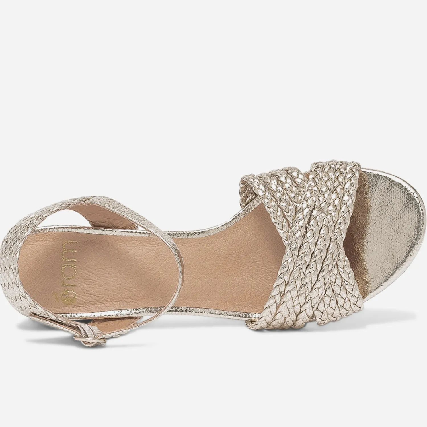 Eram Sandales^Sandale dée éco-conçue à brides tressées OR