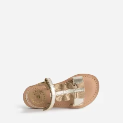 Buggy Sandales^Sandale dée en cuir avec volant OR