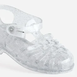 Meduse Sandales^Sandale enfant transparente paillettes ées ARGENT