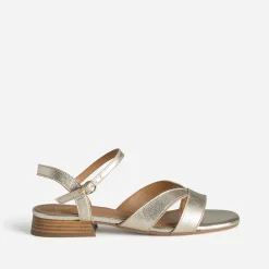 Eram Flex Sandales^Sandale dée cuir petit talon OR