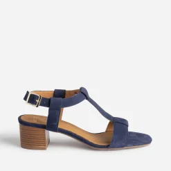 Eram Flex Sandales^Sandale en cuir velours MARINE