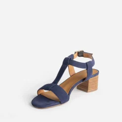Eram Flex Sandales^Sandale en cuir velours MARINE