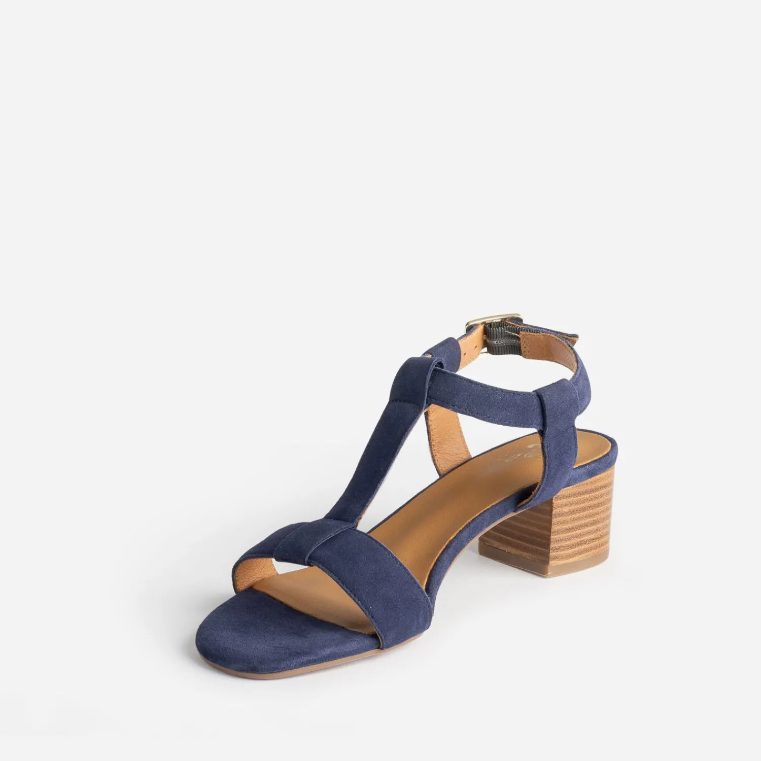 Eram Flex Sandales^Sandale en cuir velours MARINE