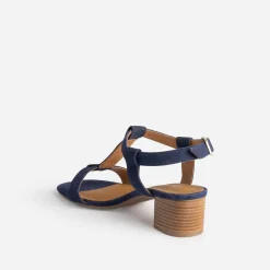 Eram Flex Sandales^Sandale en cuir velours MARINE