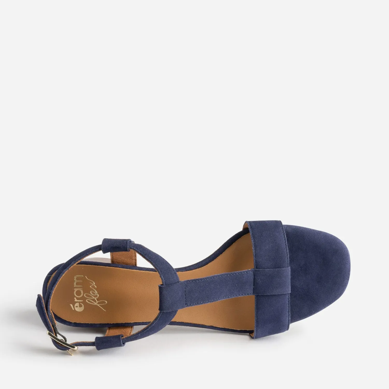 Eram Flex Sandales^Sandale en cuir velours MARINE