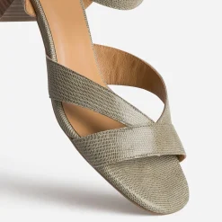 Eram Flex Sandales^Sandale e cuir effet python VERT