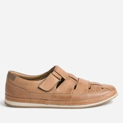Eram Nu-Pieds/Sandales^Sandale fermée marron en cuir COGNAC