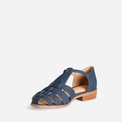 Eram Sandales^Sandale fisherman denim brut MARINE