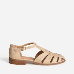 Eram Sandales^Sandale fishermann tressé BEIGE