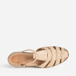 Eram Sandales^Sandale fishermann tressé BEIGE