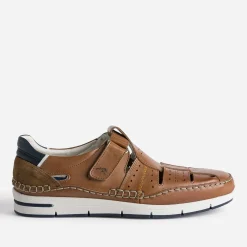 Fluchos Nu-Pieds/Sandales^Sandale en cuir COGNAC