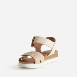 FRANCE ARNO Sandales^Sandale cuir embossé BEIGE