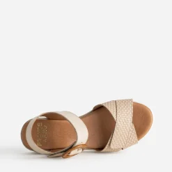 FRANCE ARNO Sandales^Sandale cuir embossé BEIGE