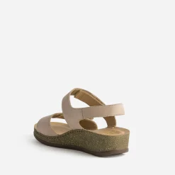 FRANCE ARNO Sandales^Sandale cuir nubuck BEIGE