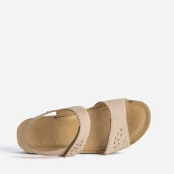 FRANCE ARNO Sandales^Sandale cuir nubuck BEIGE