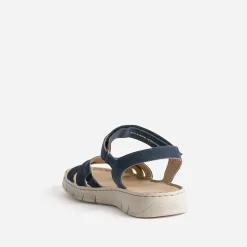 FRANCE ARNO Sandales^Sandale cuir nubuck MARINE